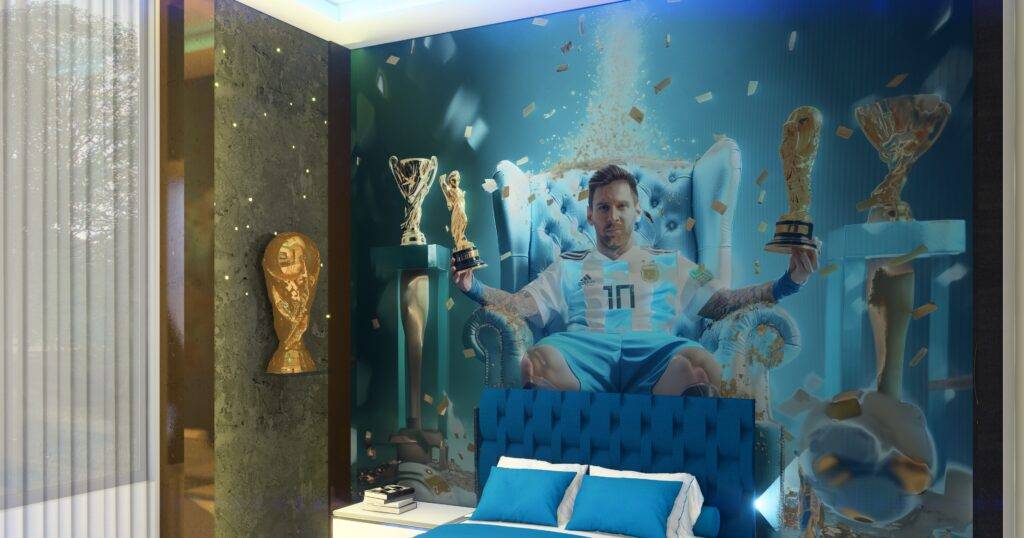 renders Habitacion Messi en el trono Photo 5